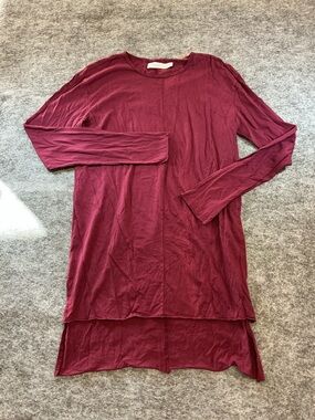 Daniel Patrick Casual High Low Long Sleeve Scoop Neck Tunic / Mini Dress D3